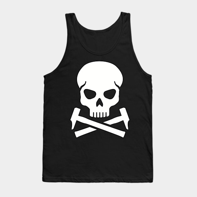 Hammer skull Tank Top by Designzz